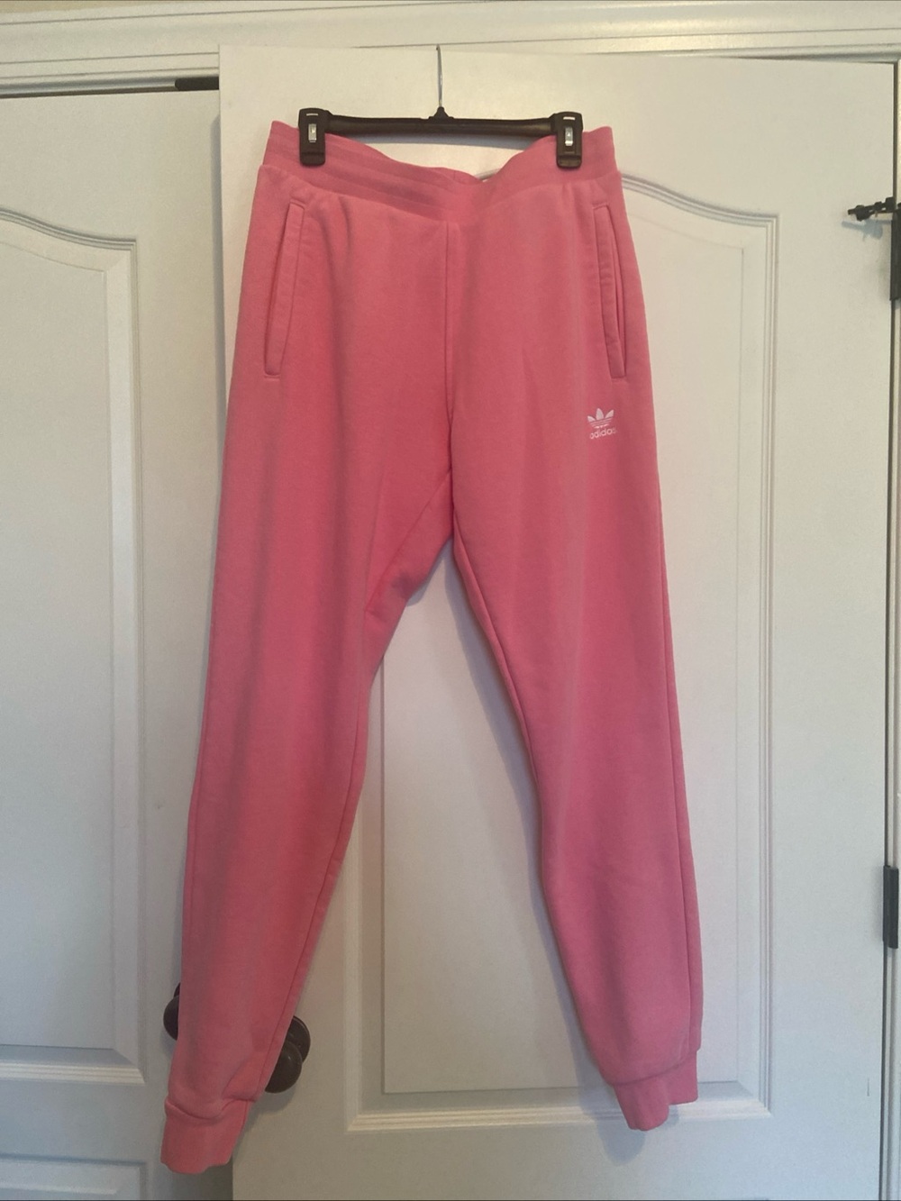 adidas Pink Trefoil Fleece Joggers